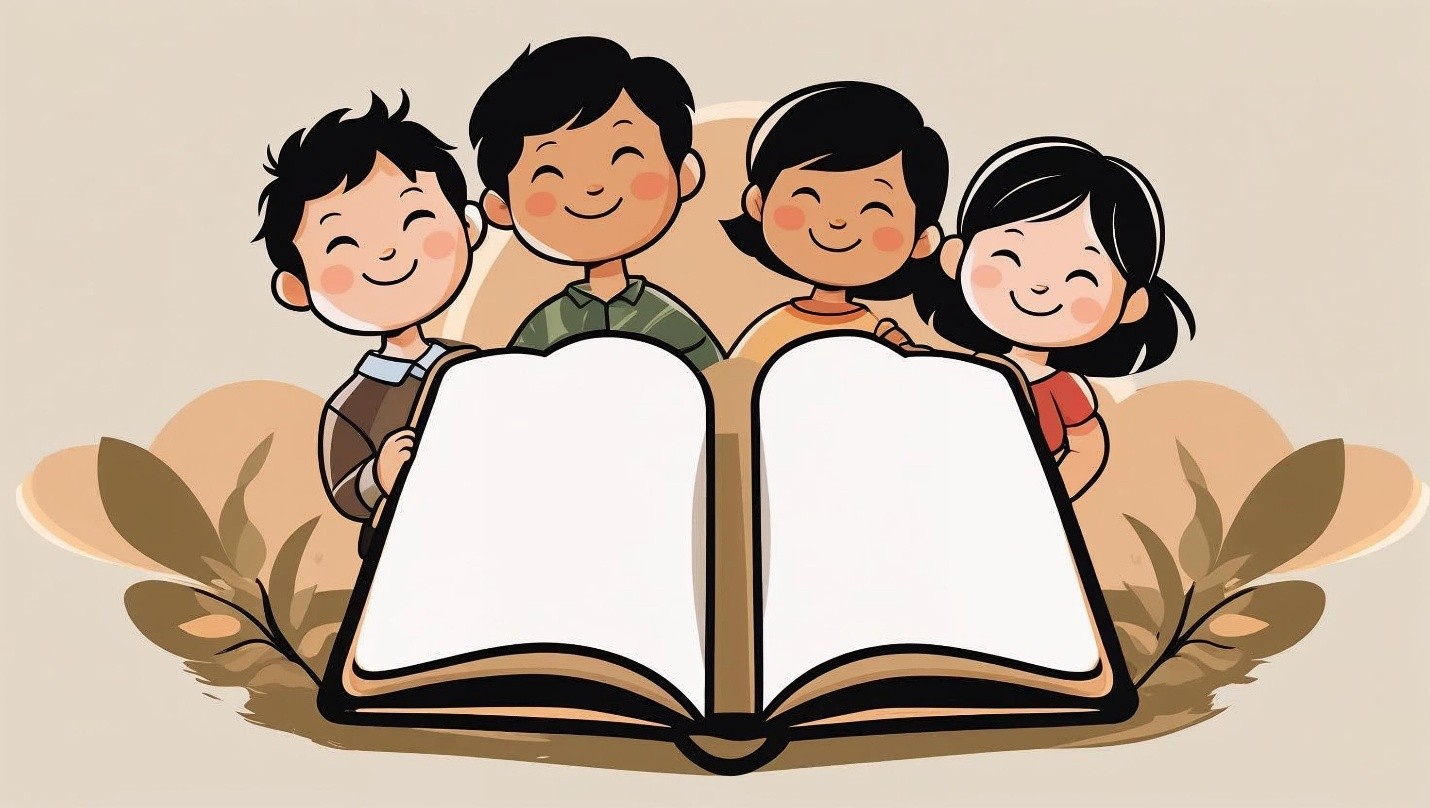 Anak-anak Membaca Buku